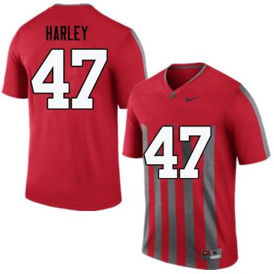 Men's Ohio State Buckeyes #47 Chic Harley Throwback Nike NCAA College Football Jersey Top Quality MMU6744WV